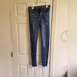 American Eagle Outfitters Dark Blue Skinny Jeans